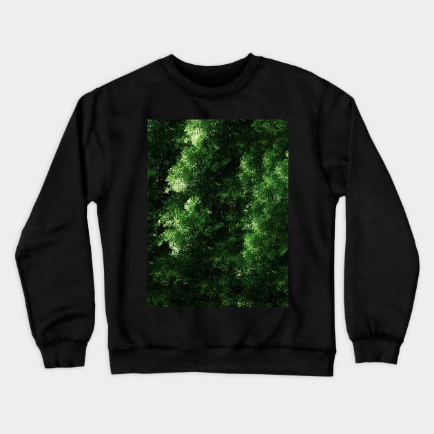 Fresh Lush Green Nature Forest Crewneck Sweatshirt by Cottonbutton